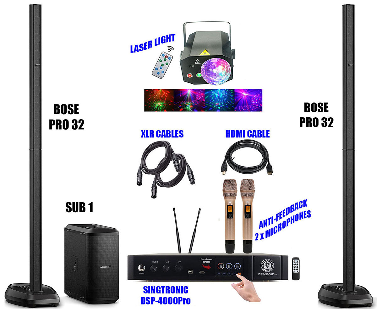 Bose L1 Pro32 x Pair Sub 1 Plus Singtronic DSP-4000Pro