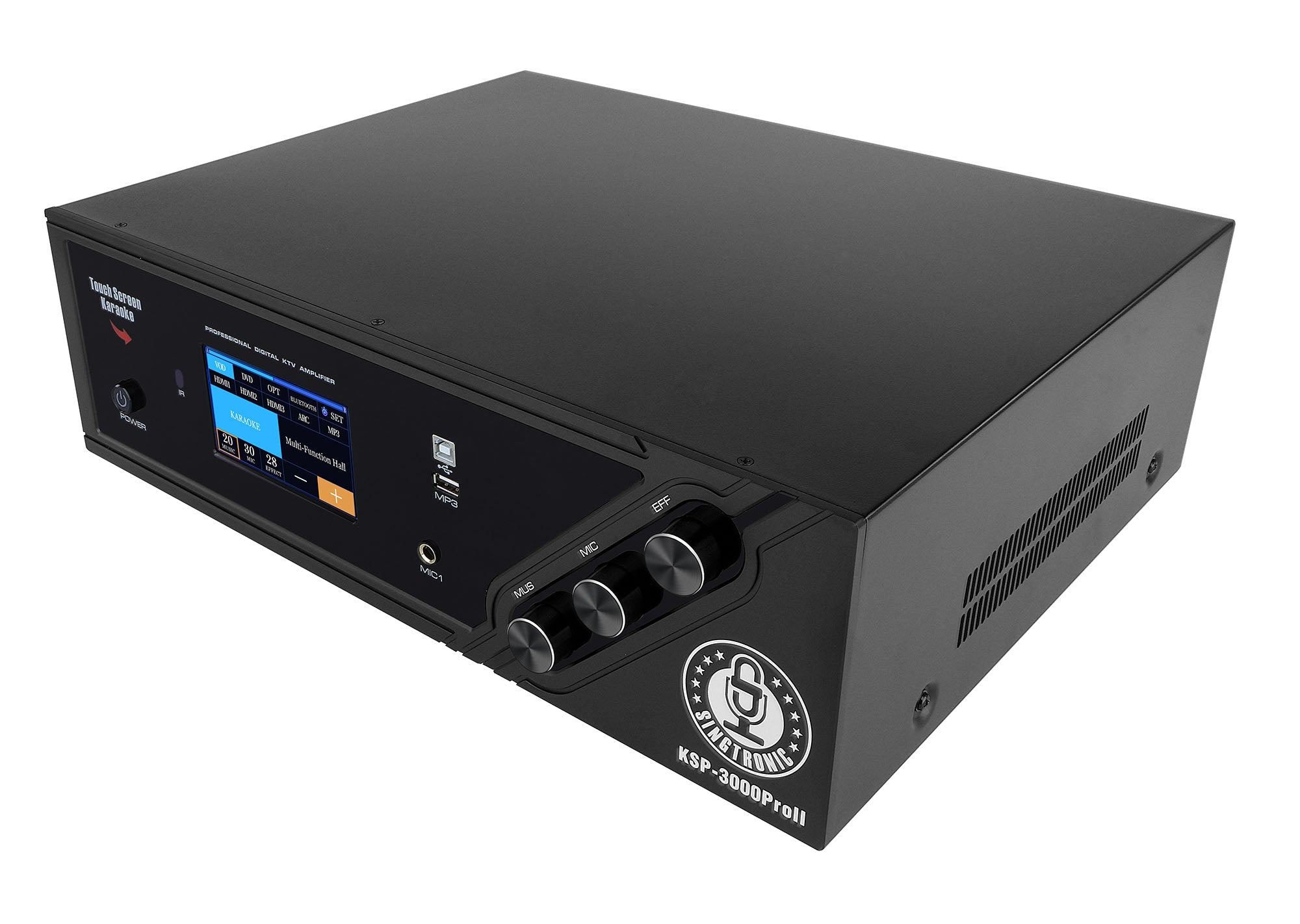 Singtronic KSP-3000ProII Professional 3 in 1 Digital 3000W Karaoke Sound Processor Amplifier