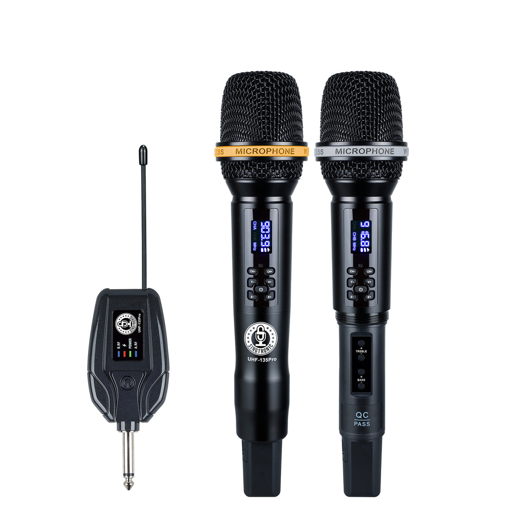 Singtronic UHF-135Pro Digital Portable 2 x Wireless Microphone Karaoke Built in Echo Volume