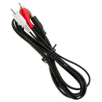 3.5mm to RCA Cable, Male Stereo Y Splitter RCA Cord Compatible with Smartphone, MP3, Tablet, Mixers, Amplifiers, Speaker, HDTV