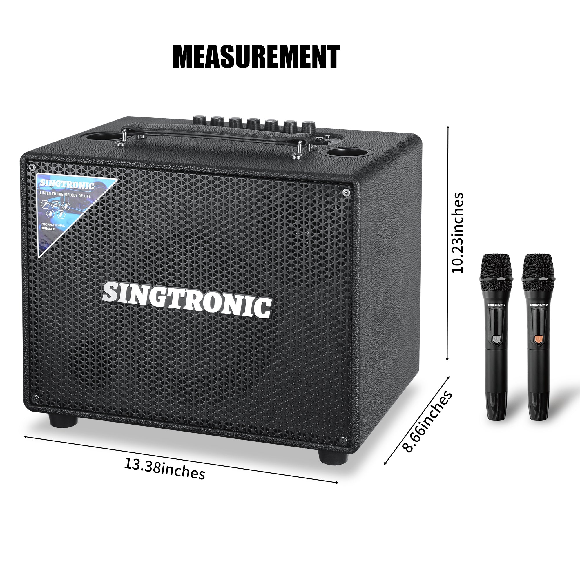 Singtronic BT-600DSP Professional 500W All-in-One Bluetooth Karaoke Speaker Built in DSP