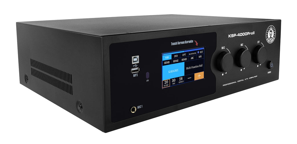 Singtronic KSP-4000ProII Professional 3 in 1 Digital 4000W Karaoke Sound Processor Amplifier Touch Screen