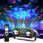 5 in 1 Newly Upgrade Laser Disco Party Lights Projector with Remote Control & Music Sync.