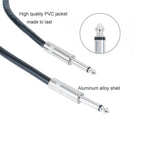 Professional 3 Feet 12 Gauge 1/4 Inch to 1/4 Inch Male Audio Cables - 3ft 12AWG 6.35mm Stereo Audio Wires
