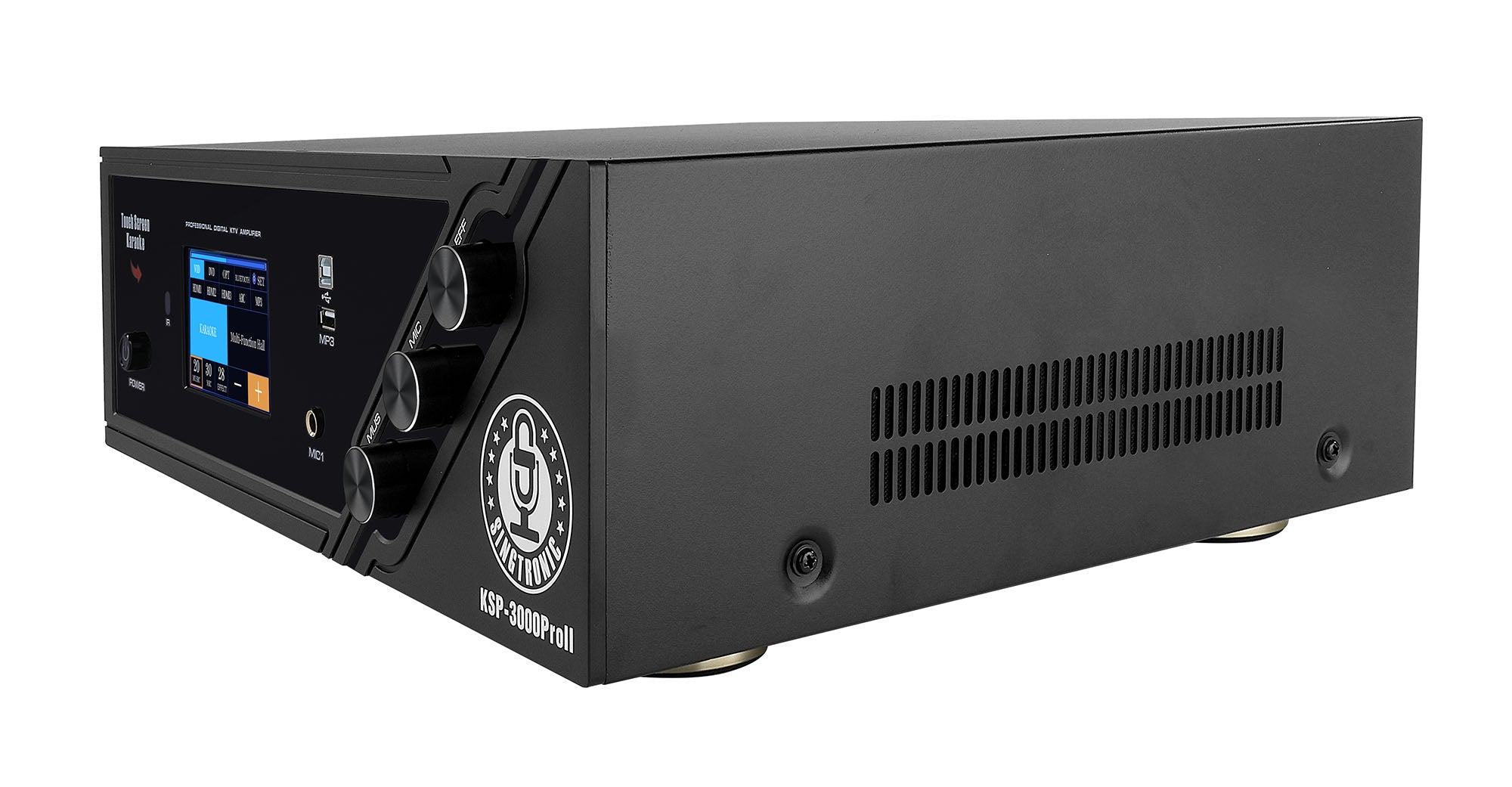 Singtronic KSP-3000ProII Professional 3 in 1 Digital 3000W Karaoke Sound Processor Amplifier