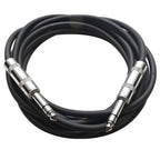 Professional 3 Feet 12 Gauge 1/4 Inch to 1/4 Inch Male Audio Cables - 3ft 12AWG 6.35mm Stereo Audio Wires