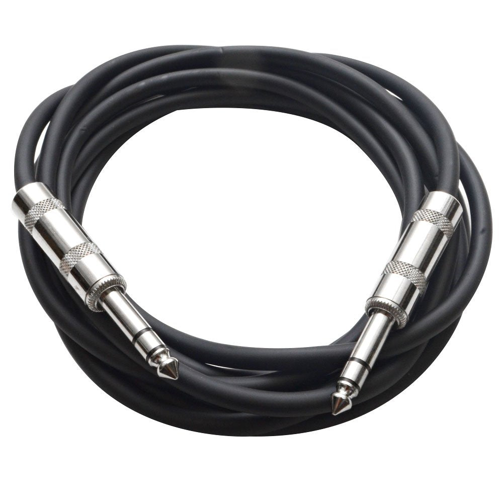 Professional 3 Feet 12 Gauge 1/4 Inch to 1/4 Inch Male Audio Cables - 3ft 12AWG 6.35mm Stereo Audio Wires