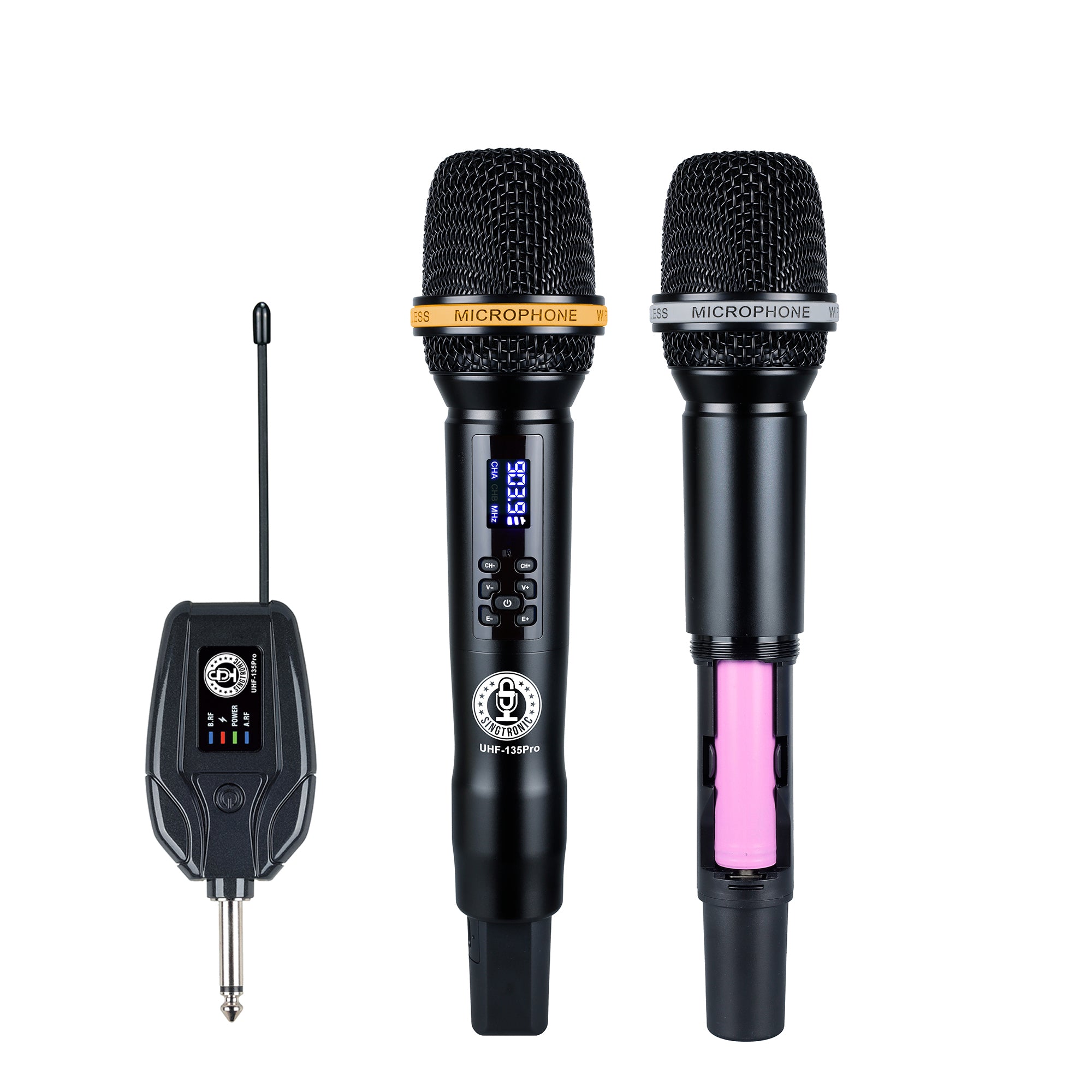 Singtronic UHF-135Pro Digital Portable 2 x Wireless Microphone Karaoke Built in Echo Volume