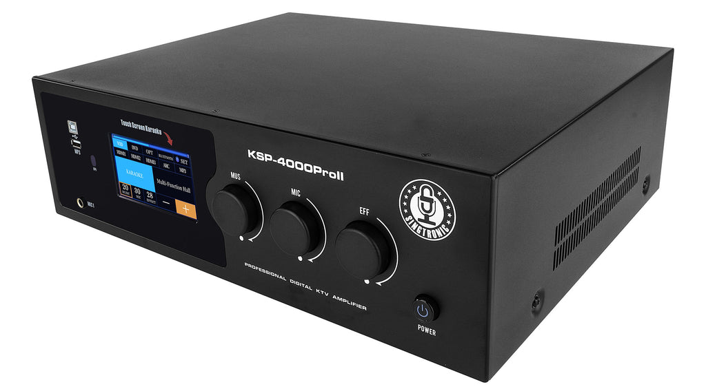 Singtronic KSP-4000ProII Professional 3 in 1 Digital 4000W Karaoke Sound Processor Amplifier Touch Screen