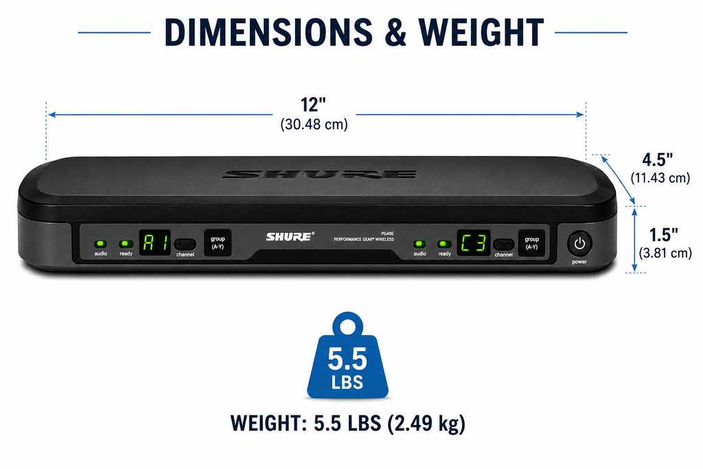 Shure BLX-288/PG58 Professional Dual UHF Vocalist Wireless Microphone System