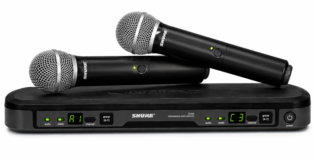 Shure BLX-288/PG58 Professional Dual UHF Vocalist Wireless Microphone System