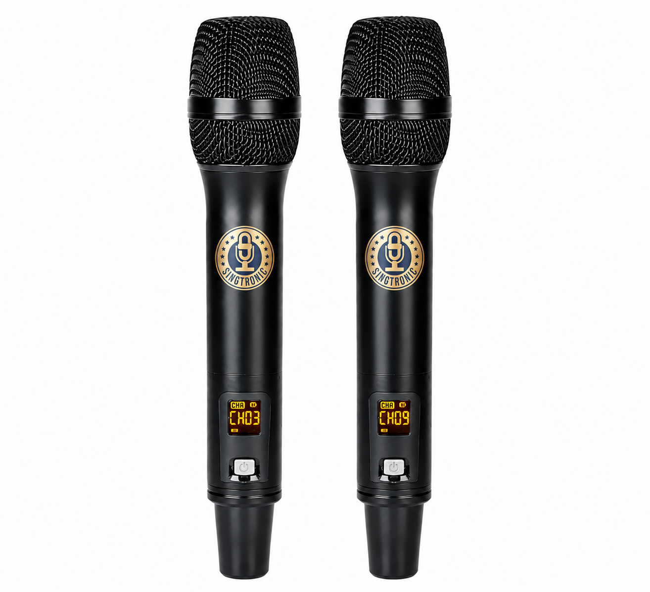 Singtronic BT-1200DSP Professional Rechargeable DSP 12" Karaoke 1200W Speaker With 2 UHF Wireless Mic.