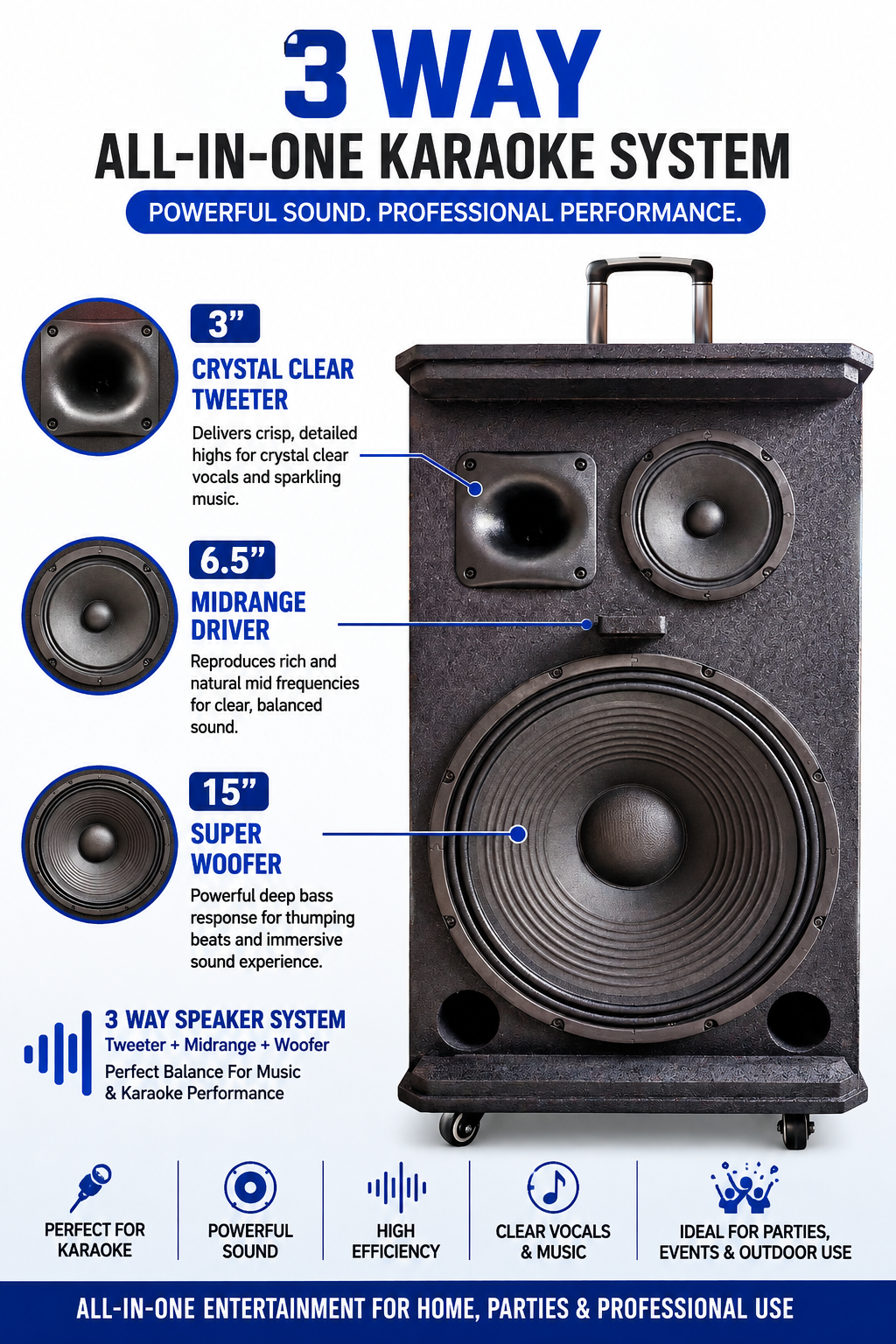Singtronic BT-1500DSP Professional 15" Karaoke Speaker + KTV-ProK Hard Drive Player Select Songs by Apk.