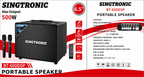 Singtronic BT-600DSP Professional 500W All-in-One Bluetooth Karaoke Speaker Built in DSP