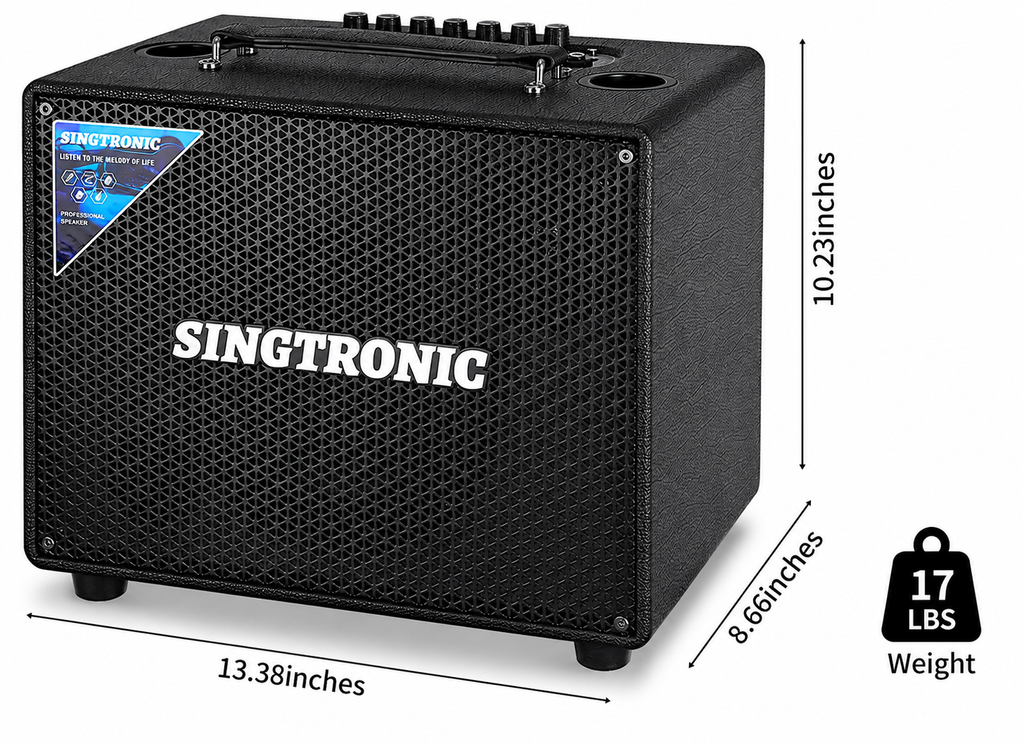 Singtronic BT-600DSP Professional 500W All-in-One Bluetooth Karaoke Speaker Built in DSP