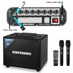Singtronic BT-600DSP Professional 500W All-in-One Bluetooth Karaoke Speaker Built in DSP
