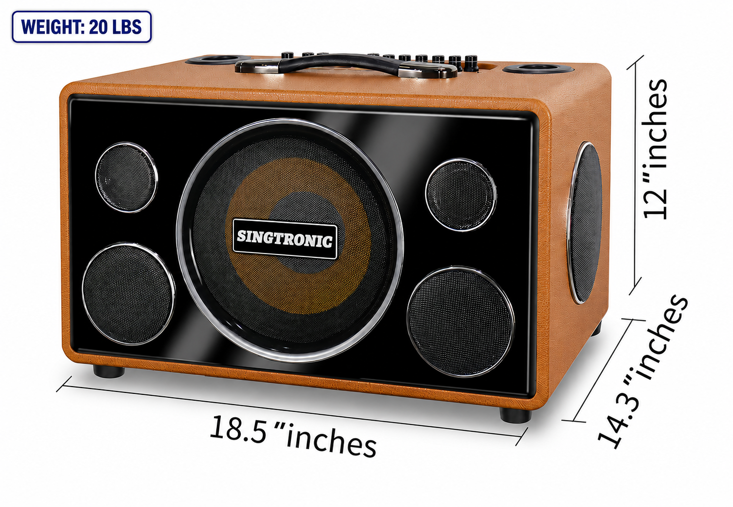Singtronic BT-800DSP Professional 800W All-in-One Bluetooth Karaoke Speaker Built in DSP