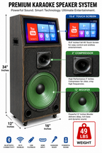 Singtronic BT-888Pro Professional 1000W Powered 12" Bluetooth Speaker Karaoke System
