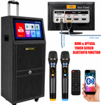 Singtronic BT-999Pro Professional 1500W Powered Double 12" Bluetooth Speaker Karaoke System