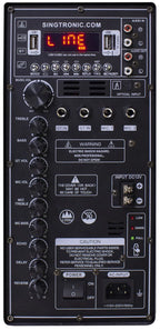 Singtronic BT-999Pro Professional 1500W Powered Double 12" Bluetooth Speaker Karaoke System