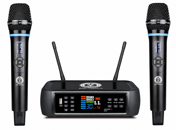 Singtronic DSP-1000Pro Rechargeable Digital DSP Karaoke Mixer Free: 2 x Wireless Microphones