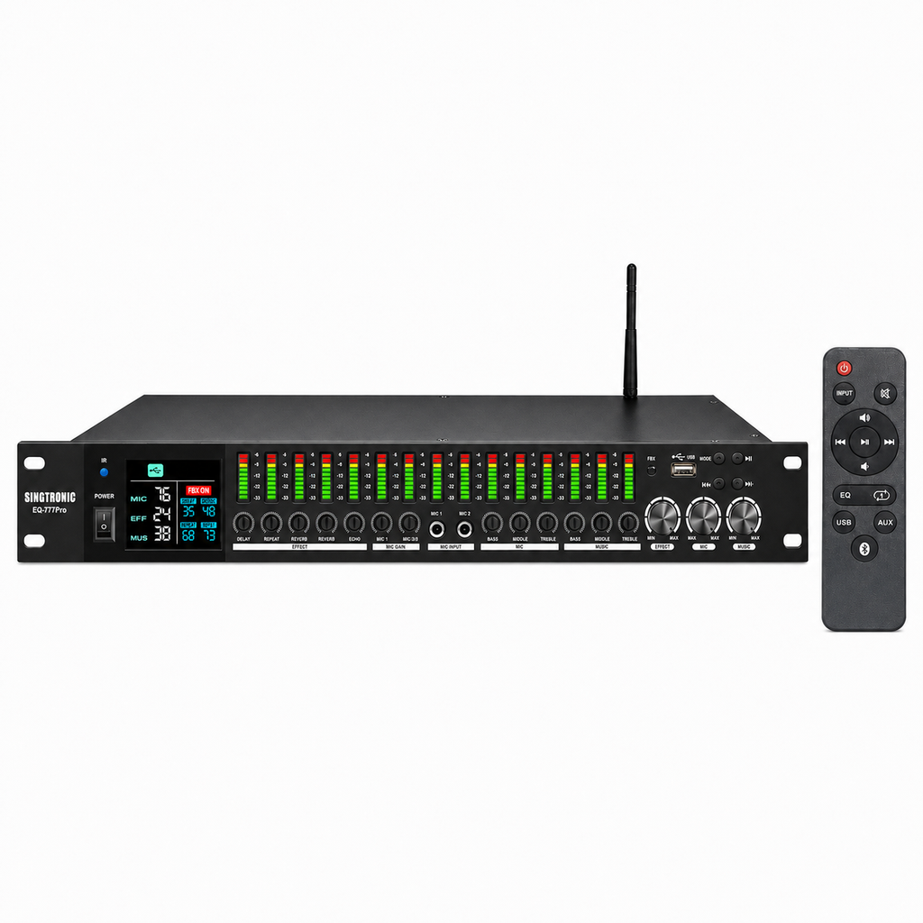 Singtronic EQ-777Pro Professional Karaoke Mixer built Equalizer and Anti-Feedback
