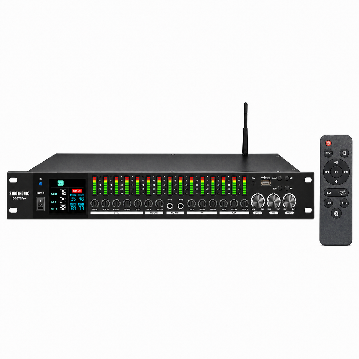 Singtronic EQ-777Pro Professional Karaoke Mixer built Equalizer and Anti-Feedback