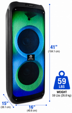 Singtronic F-1215Pro Professional 1200W Powered Bluetooth Karaoke Speaker System