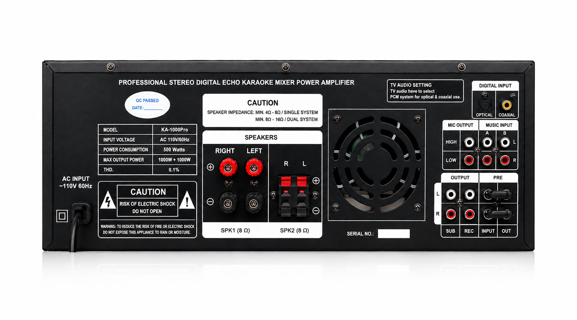 Singtronic KA-1000Pro Professional Karaoke Amplifier | Powerful