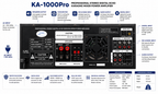 Singtronic KA-1000Pro Professional 2000W Analog Mixing Amplifier Karaoke Built in EQ & Bluetooth
