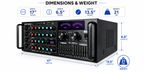 Singtronic KA-1000Pro Professional 2000W Analog Mixing Amplifier Karaoke Built in EQ & Bluetooth
