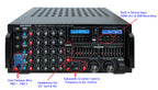 Singtronic KA-3000ProII Karaoke 3000W Amplifier + UHF-3000Pro 2 x Digital Anti-Feedback Wireless Microphone