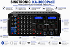 Singtronic KA-3000ProII Professional 3000W Mixing Amplifier Digital HDMI Output, Equalizer & USB Recording