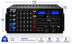 Singtronic KA-3000ProM Professional 3 in 1 KJ/DJ 3000W Mixing Amplifier Equalizer Karaoke & USB Recording