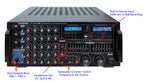 Singtronic KA-3000ProM Professional 3 in 1 KJ/DJ 3000W Mixing Amplifier Equalizer Karaoke & USB Recording