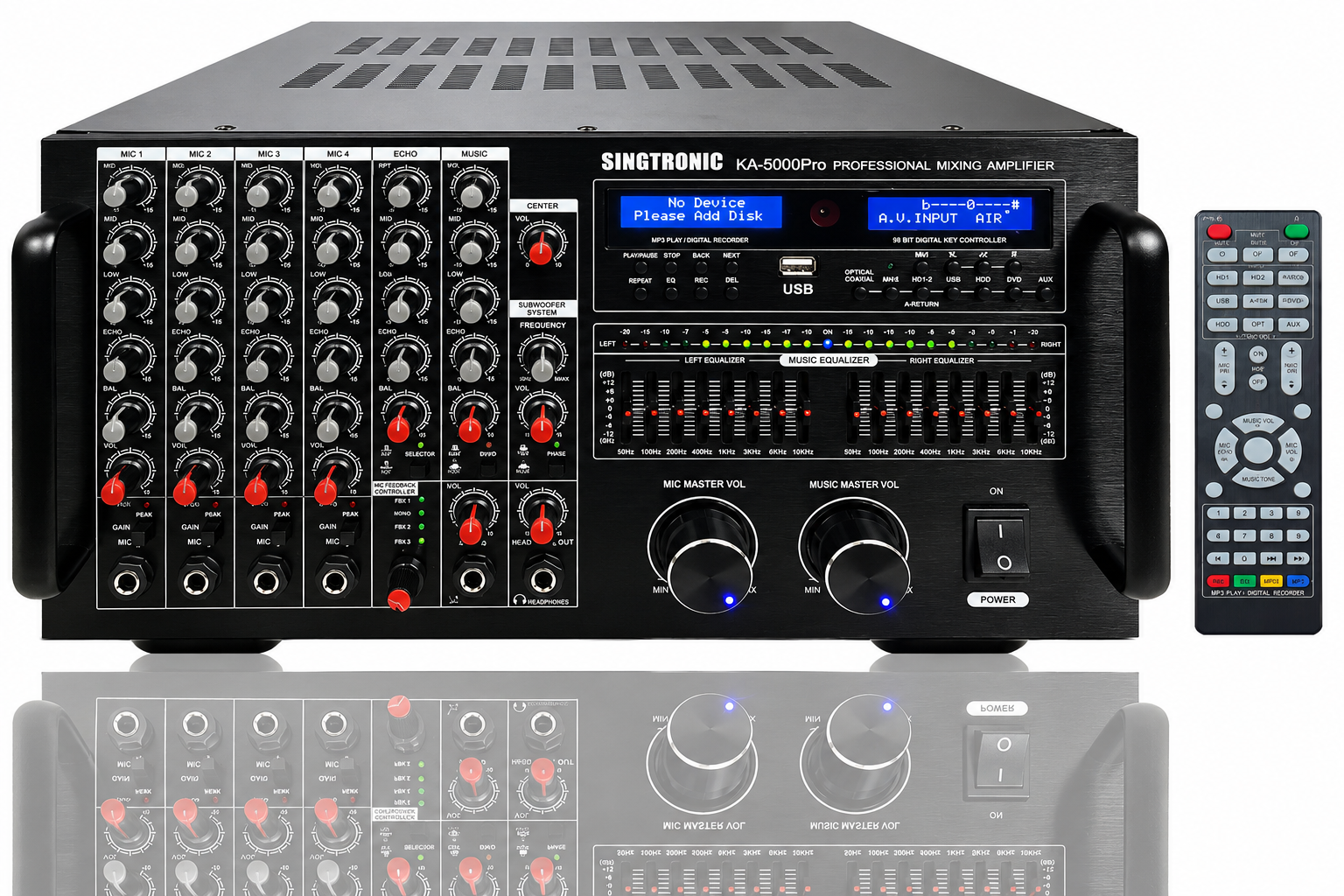 Singtronic KA-5000Pro Professional KJ/DJ 5000W Mixing Amplifier Equalizer & Recording