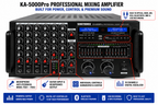 Singtronic KA-5000Pro Professional KJ/DJ 5000W Mixing Amplifier Equalizer & Recording