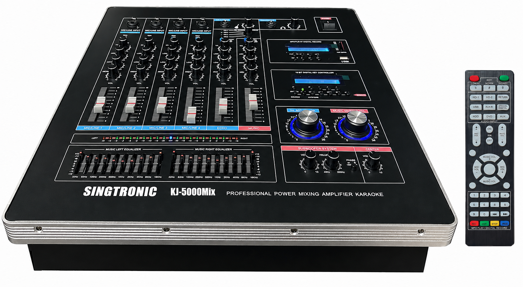 Singtronic KJ-5000Mix Professional Console Digital Karaoke Mixer with HDMI-Arc & Recording Function