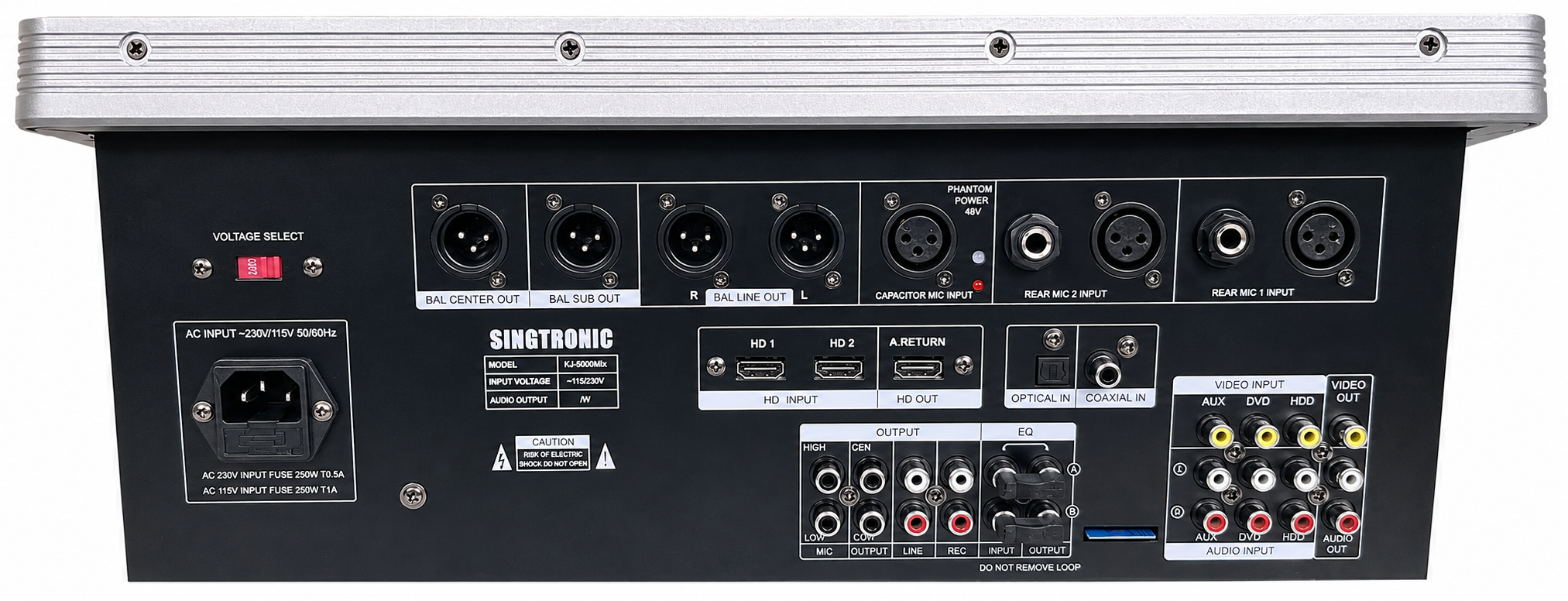 Singtronic KJ-5000Mix Professional Console Digital Karaoke Mixer with HDMI-Arc & Recording Function