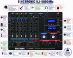 Singtronic KJ-5000Mix Professional Console Digital Karaoke Mixer with HDMI-Arc & Recording Function