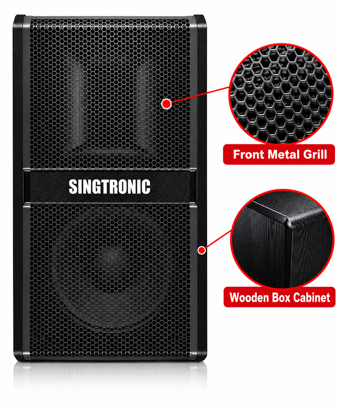 Singtronic KS-1000Pro Professional 3000W Vocalist Karaoke Speaker (Pair)