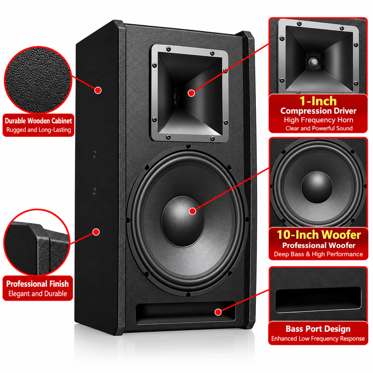 Singtronic KS-1000Pro Professional 3000W Vocalist Karaoke Speaker (Pair)
