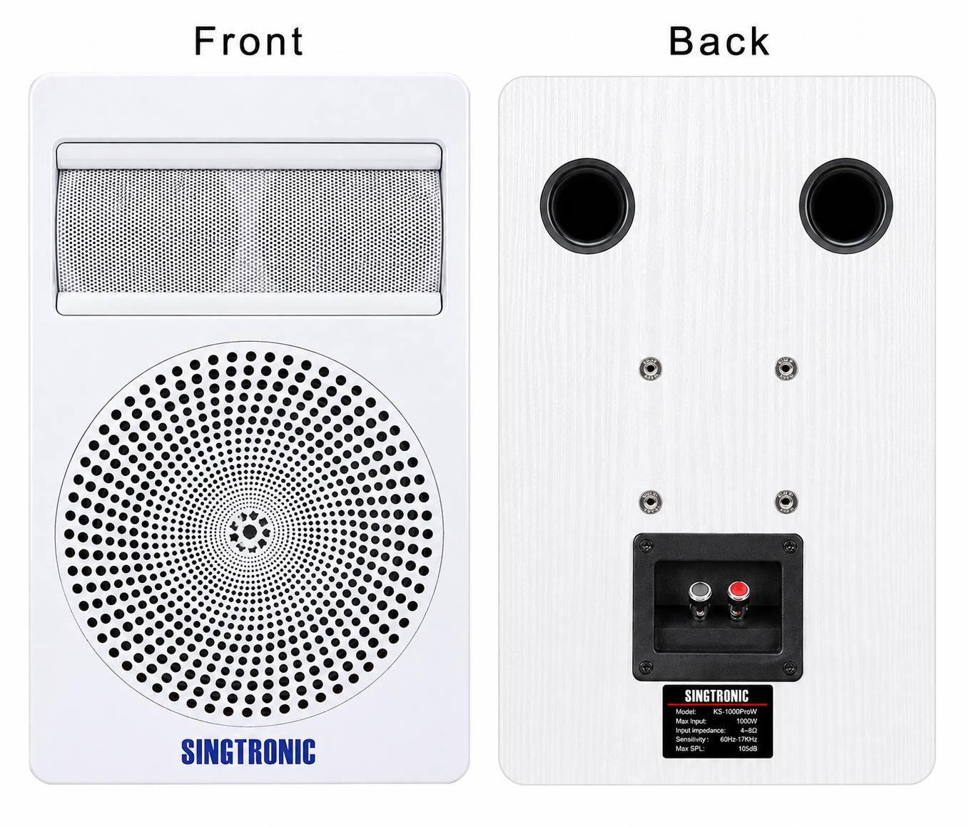 Singtronic KS-1000ProW Professional 2000W Vocalist Karaoke Speaker (Pair)