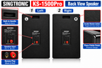 Singtronic KS-1500Pro Professional 3500W Vocalist Karaoke Speaker System (Pair)