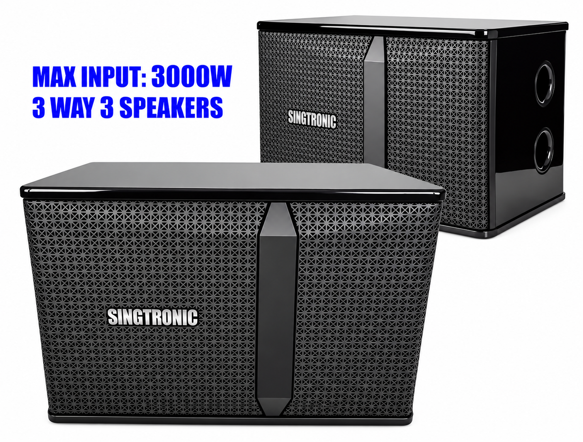 Singtronic KS-3000ProM Professional 3000W Vocalist Piano Karaoke Speaker (Pair)