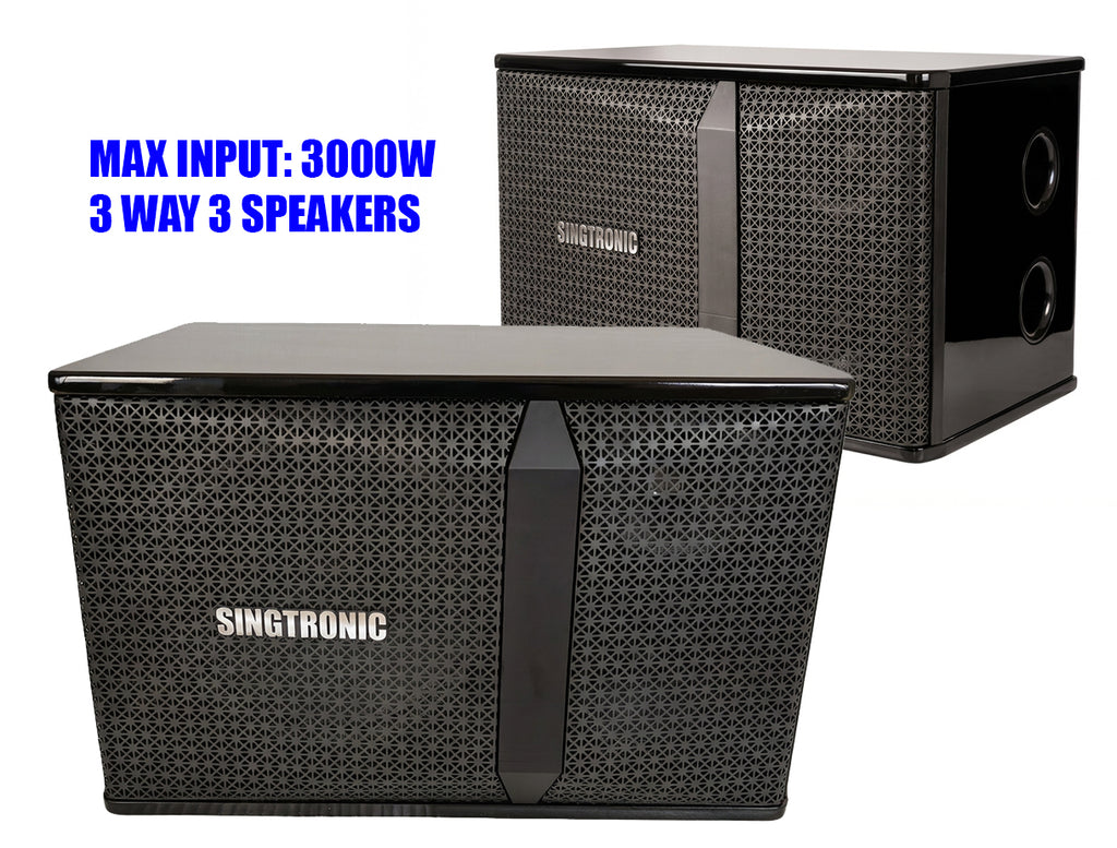 Complete Karaoke System Professional 3000W Built in Anti-Feedback Mics and 21" Touch Screen Smart Karaoke