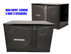Complete Karaoke System Professional 3000W Built in Anti-Feedback Mics and 21" Touch Screen Smart Karaoke