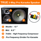 Singtronic KS-3000ProM Professional 3000W Vocalist Piano Karaoke Speaker (Pair)
