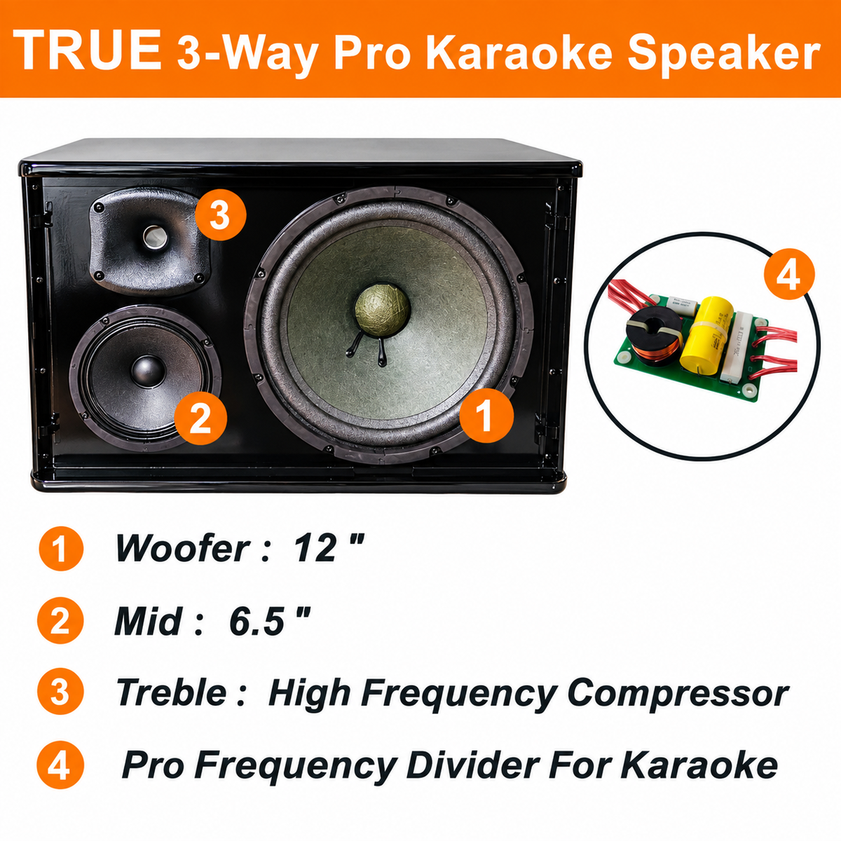 Singtronic KS-3000ProM Professional 3000W Vocalist Piano Karaoke Speaker (Pair)