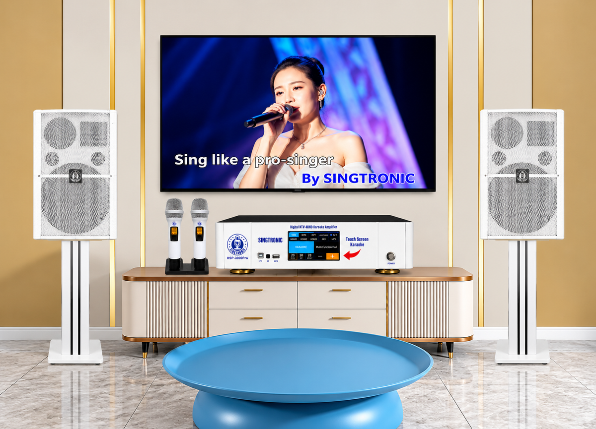Singtronic KS-3000Pro Professional 3000W Vocalist Karaoke Speaker System (Pair)